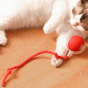 Electric Cat Ball Toys Automatic Rolling Ball Faux Tail Rechargeable Smart Pet Interactive Toy Dog Cat Training Imitate