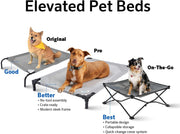 the Original Cooling Elevated Dog Bed, Indoor and Outdoor, Medium, Gunmetal