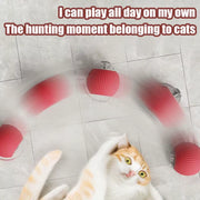 Electric Cat Ball Toys Automatic Rolling Ball Faux Tail Rechargeable Smart Pet Interactive Toy Dog Cat Training Imitate